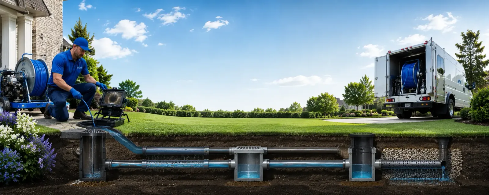 Outdoor drain cleaning information for Harrisburg, IL